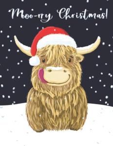 Hamish the Highland Cow Christmas Notebook