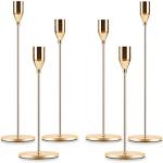Gold Candle Holder Set of 6 for Pillars