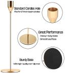 Gold Candle Holder Set of 6 for Pillars