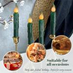 Harry Potter Green Flameless Taper Candles - 4 Pack