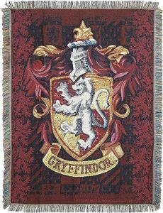 Gryffindor Shield Woven Tapestry Throw Blanket