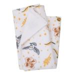 Harry Potter Gold and Tan Cozy Sherpa Blanket