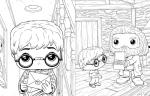 Harry Potter Sorcerer's Stone Coloring Book Funko Pop!