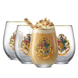 Harry Potter Hogwarts Stemless Drinking Glasses Set