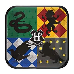 Harry Potter Set of 8 Hogwarts Square Paper Plates
