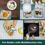 Funny Owl Oven Mitts and Pot Holders Set