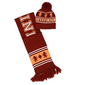 Gryffindor House Knit Scarf and Beanie Set
