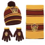 Gryffindor Winter Hat, Scarf, and Gloves Set