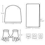 Gryffindor Winter Hat, Scarf, and Gloves Set