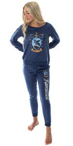 Ravenclaw Crest Fleece Pajama Set for Juniors