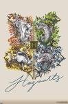 Harry Potter Flower House Crest Wall Poster