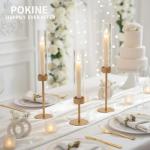 Gold Candle Holders Set for Magical Occasions