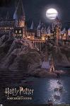 Hogwarts at Night Wall Poster - Harry Potter