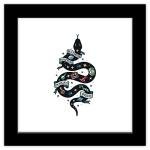 Slytherin Tattoo Art Wall Poster - Harry Potter