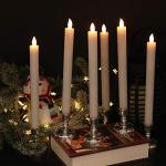 Flameless LED Window Candles with Remote Timer