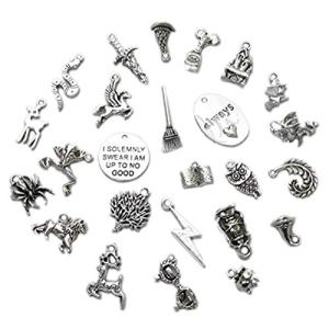 Harry Potter Antiqued Silver Charms - 25 Piece Set