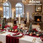 Gold Candle Holders Set of 3 for Decor