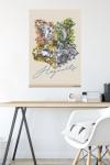 Harry Potter Flower House Crest Wall Poster
