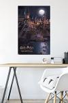 Hogwarts at Night Wall Poster - Harry Potter