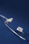 Hedwig Letter Charm Flex Cuff Bracelet