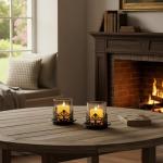 Harry Potter Vintage Gothic Candle Holders Set of 2