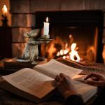 Gold Antique Mouse Candle Holders Set of 2