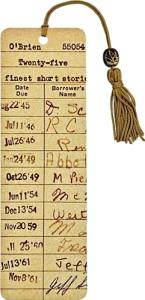 Harry Potter Vintage Library Card Beaded Bookmark