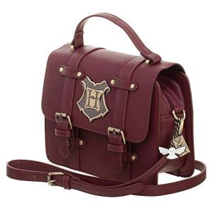 Maroon Hogwarts Satchel Handbag with Charms