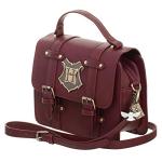 Maroon Hogwarts Satchel Handbag with Charms