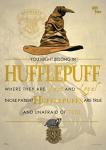Hufflepuff Hogwarts Sorting Hat Wall Art 17” x 24”