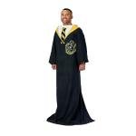 Hufflepuff Throw Blanket with Sleeves – Cozy & Comfy