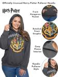 Hogwarts Crest Women's Charcoal Hoodie