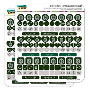 Slytherin Crest Planner and Sticker Set