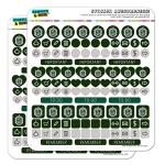 Slytherin Crest Planner and Sticker Set