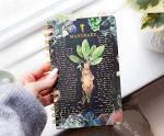 Harry Potter Mandrake Floral Spiral Notebook