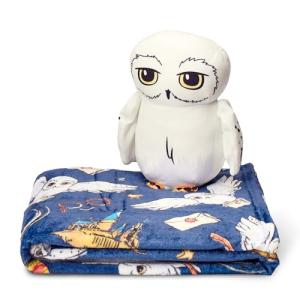 Harry Potter Hedwig Silk Touch Throw & Hugger Set