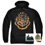 Harry Potter Hogwarts Logo Hooded Sweatshirt - X-Large