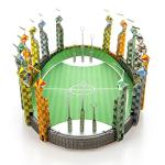 Harry Potter Quidditch Pitch 3D Metal Model Kit