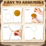 Magical Wizard Party Gold Hoop Centerpieces Set