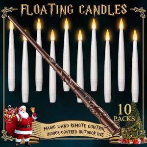 Floating Candles with Wand - 10PCs Magic Set