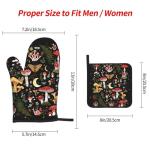 Mushroom Oven Mitts and Pot Holders Set