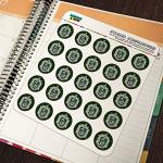 Slytherin Crest Planner Stickers for Crafting