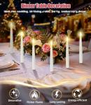 Floating Candle Set with Wand - 32pcs Magic Decor