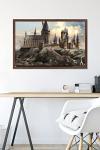 Harry Potter Hogwarts at Sunrise Wall Poster