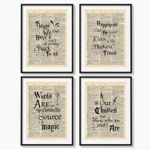 Harry Potter Quotes Wall Art for Bookworms