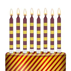 12 Magical Wizard Birthday Candles Set