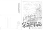 Harry Potter Postcard Coloring Book: Hogwarts & Hogsmeade