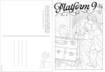 Harry Potter Postcard Coloring Book: Hogwarts & Hogsmeade