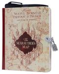 Marauder's Map Invisible Ink Diary with Lock