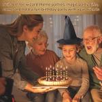 12 Magical Wizard Birthday Candles Set